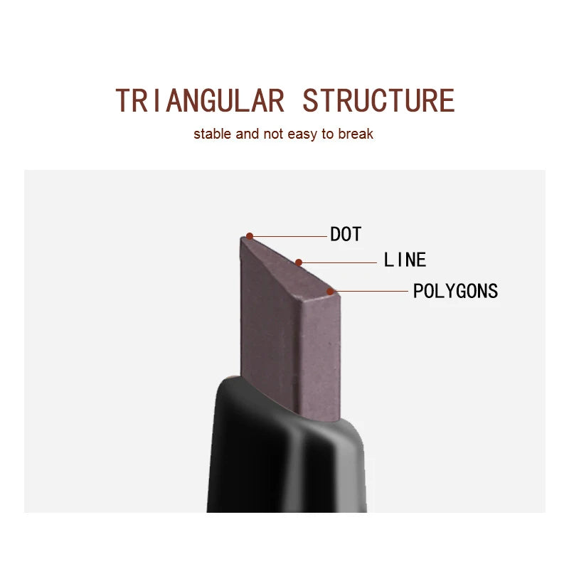 Dual-Ended Waterproof Eyebrow Pencil