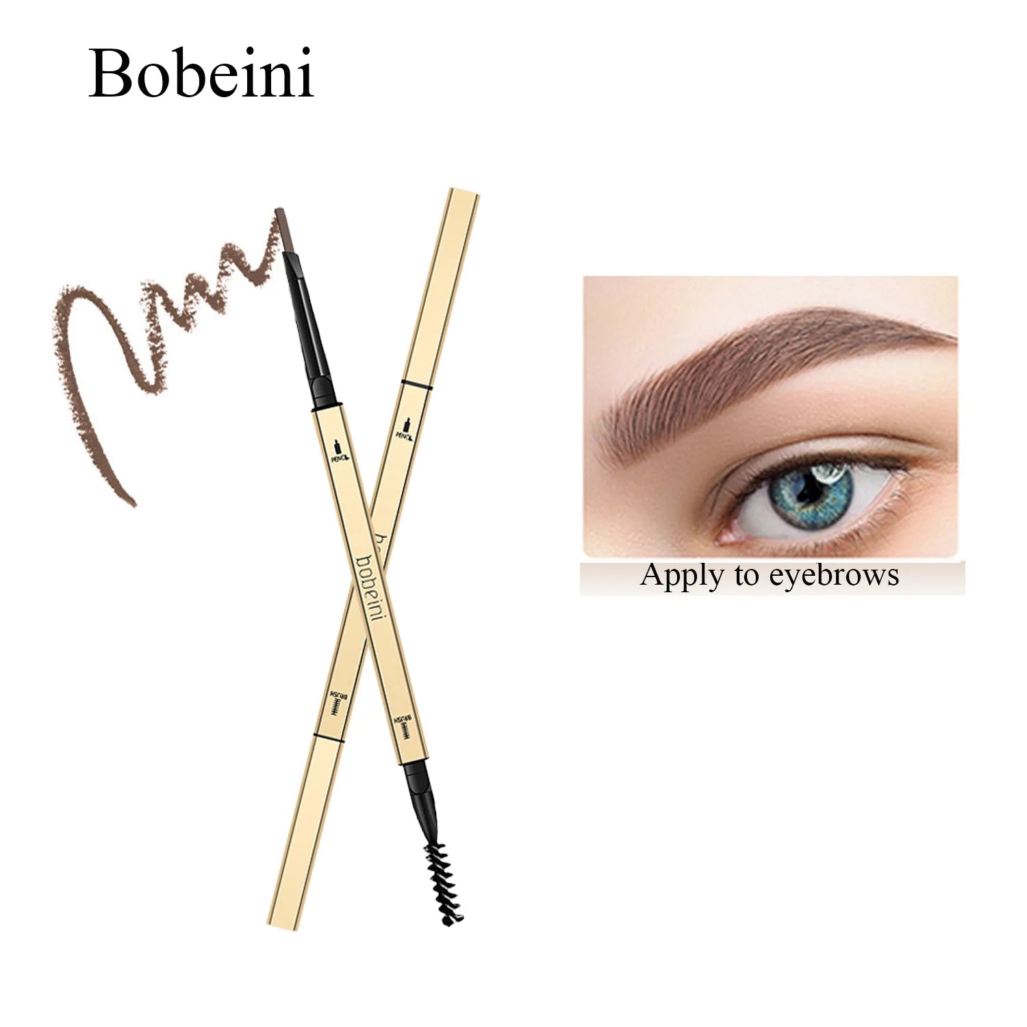 Dual-Ended Waterproof Eyebrow Pencil
