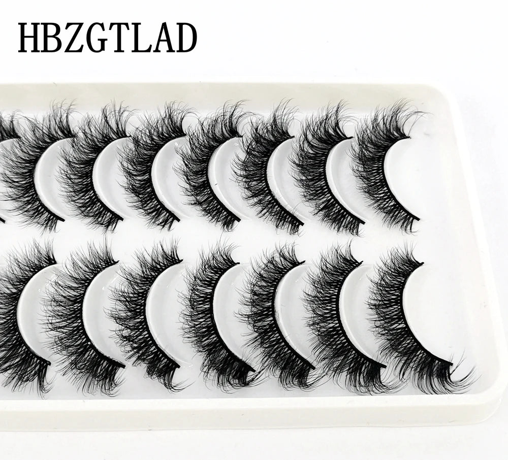 41 Styles 10 pairs natural long 3D mink false eyelashes