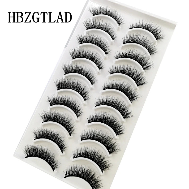 41 Styles 10 pairs natural long 3D mink false eyelashes