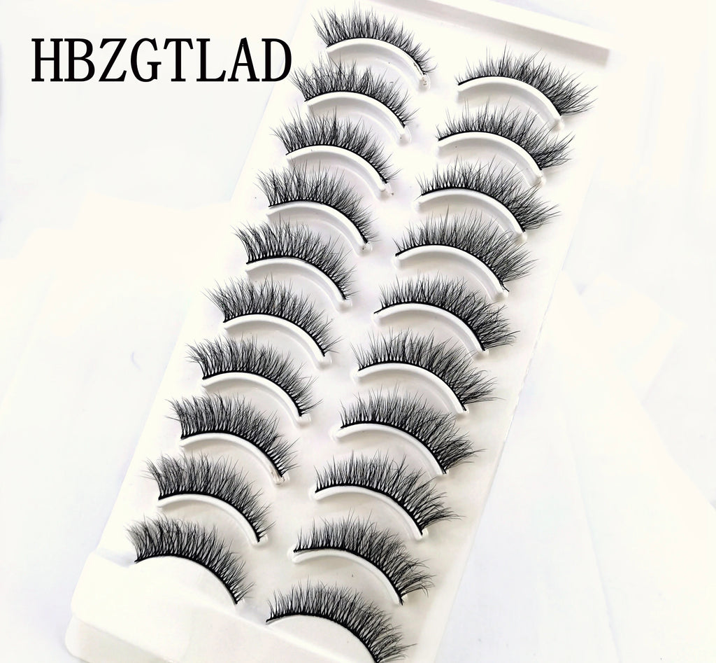 41 Styles 10 pairs natural long 3D mink false eyelashes