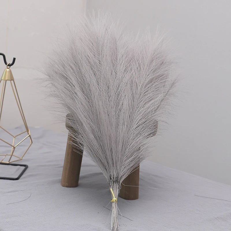 Tenvity  Pampas Grass Artificial Flowers Bouquet For Home Wedding