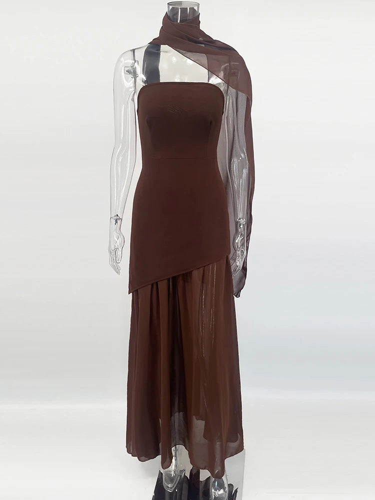 TARUXY Fashion Strapless Dress