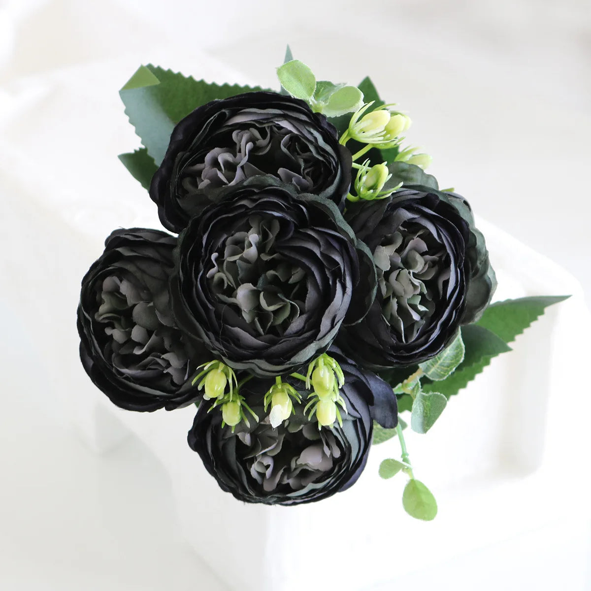 Hot Selling Rose Pink Silk Bouquet Peony Artificial Flower