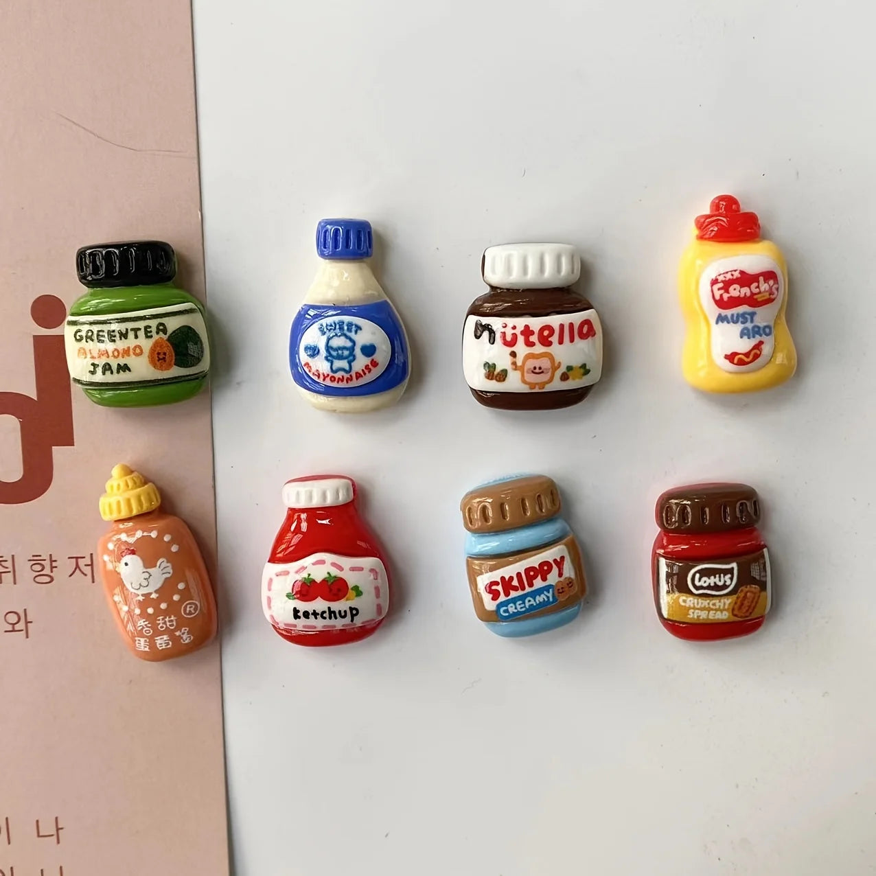 8pcs Refrigerator Magnets, Kawaii Cartoon Food Fridge Magnets