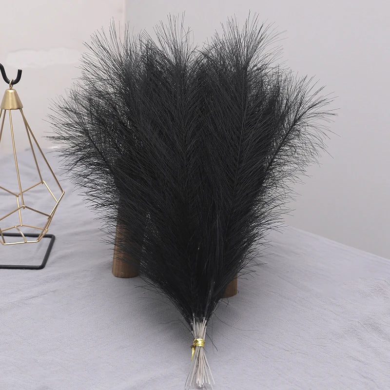 Tenvity  Pampas Grass Artificial Flowers Bouquet For Home Wedding