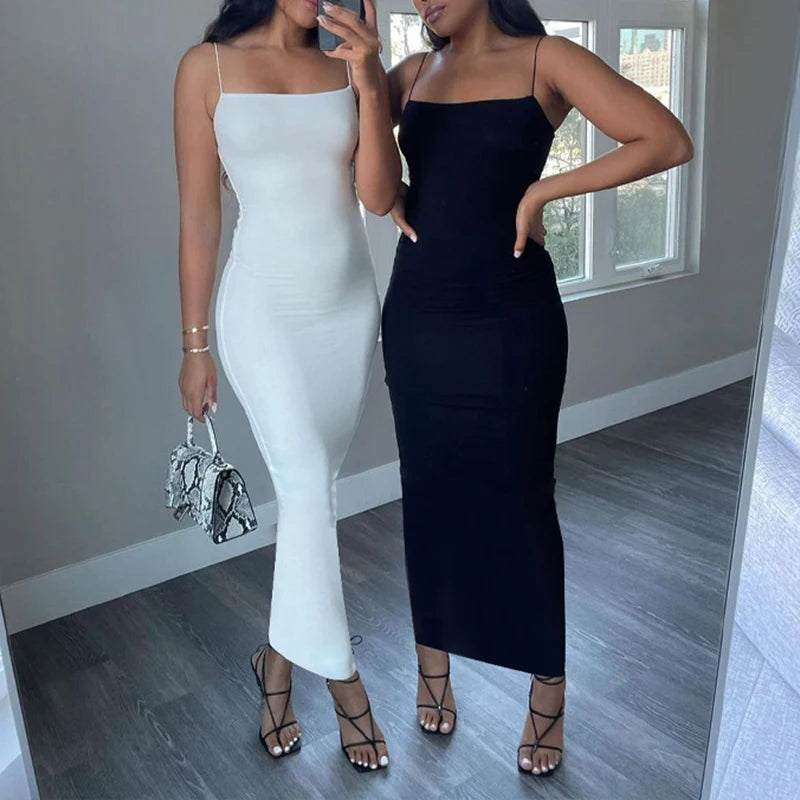 Black Sexy Dress Women Streetwear