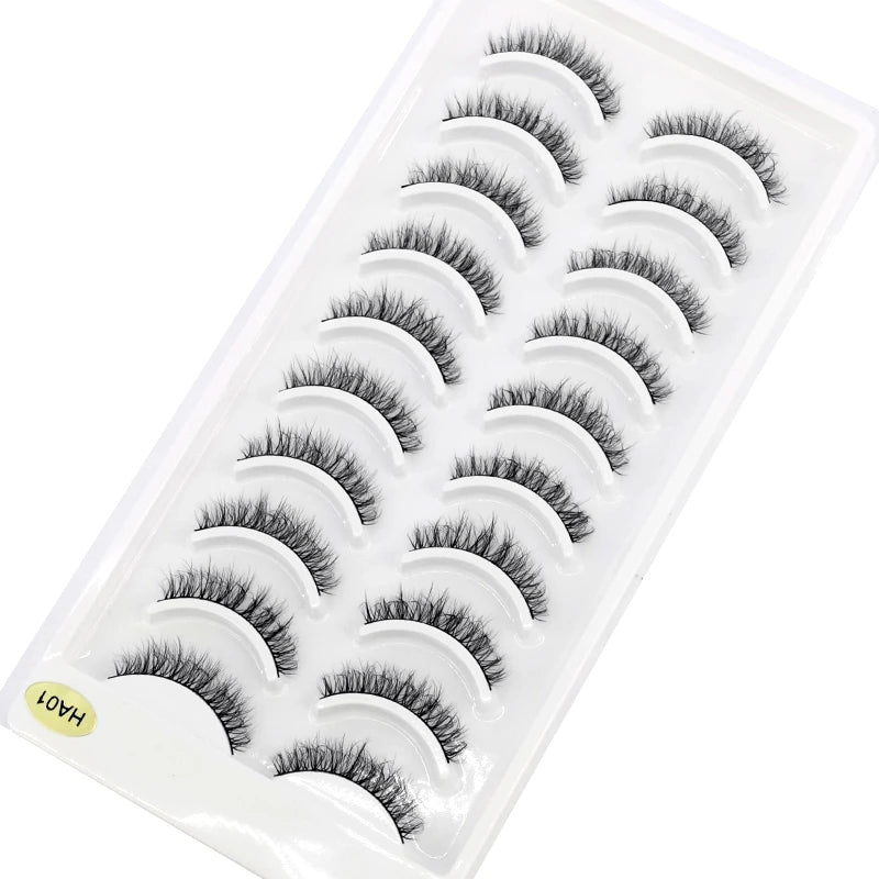 41 Styles 10 pairs natural long 3D mink false eyelashes