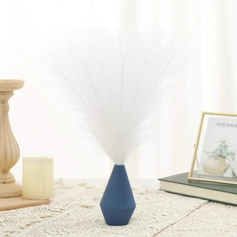 Tenvity  Pampas Grass Artificial Flowers Bouquet For Home Wedding