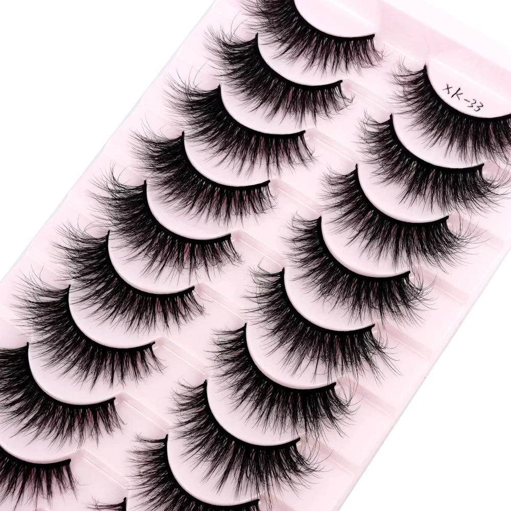 41 Styles 10 pairs natural long 3D mink false eyelashes
