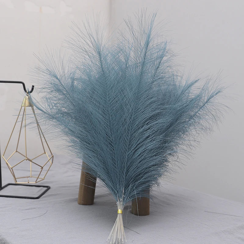 Tenvity  Pampas Grass Artificial Flowers Bouquet For Home Wedding