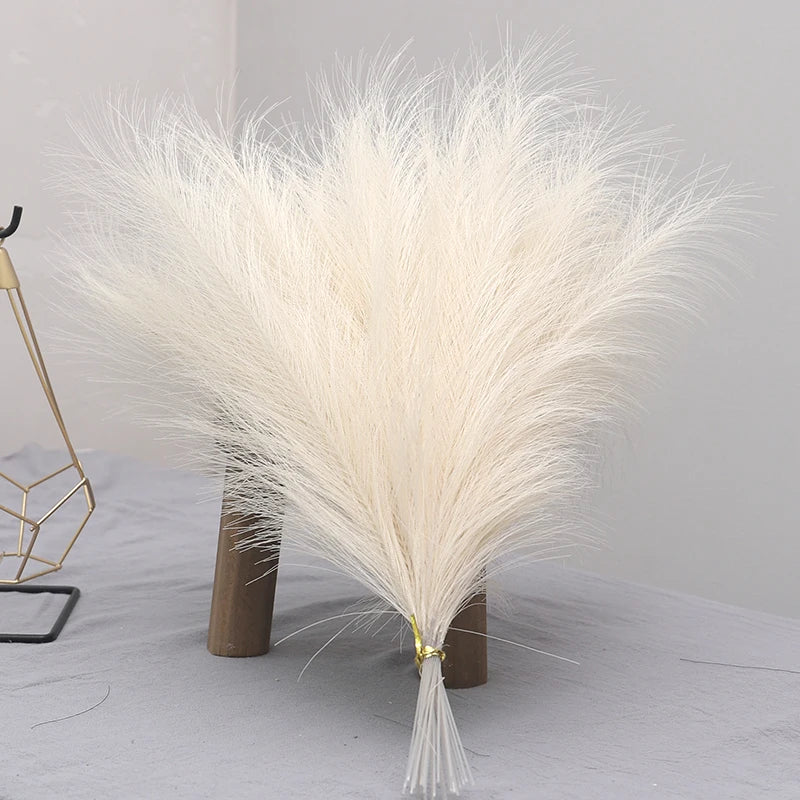 Tenvity  Pampas Grass Artificial Flowers Bouquet For Home Wedding