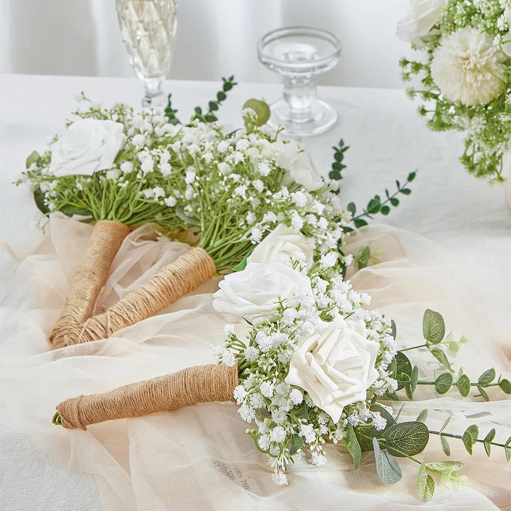 Artificial Baby's Breath Flowers – 10/15 Pcs Bouquet for Home & Event Decor