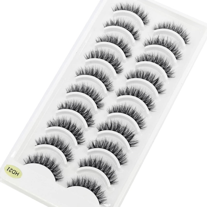 41 Styles 10 pairs natural long 3D mink false eyelashes