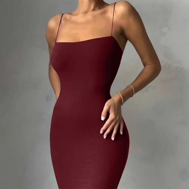 Black Sexy Dress Women Streetwear