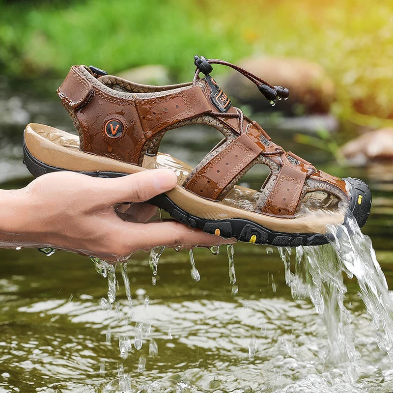 Men Sandals Leather
