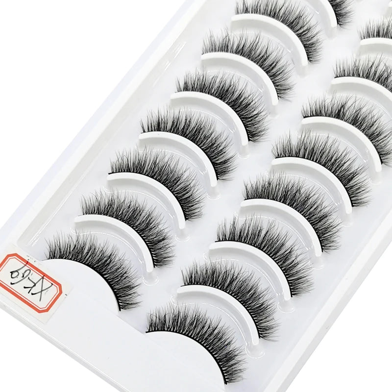 41 Styles 10 pairs natural long 3D mink false eyelashes