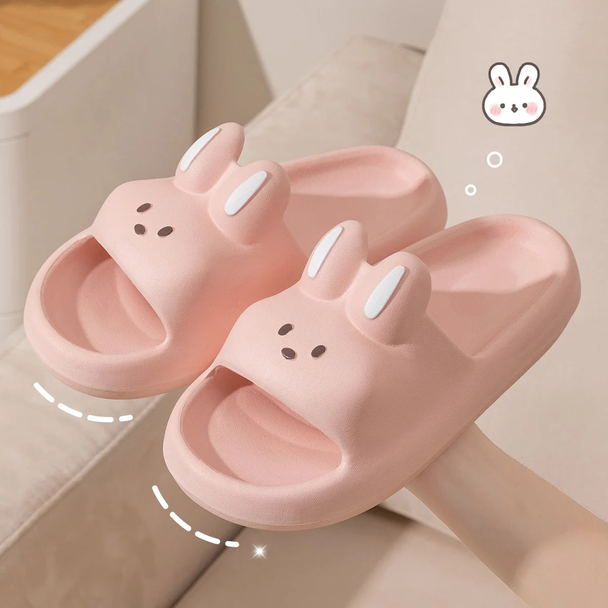 Pillow Rabbit Slippers for Women and Men