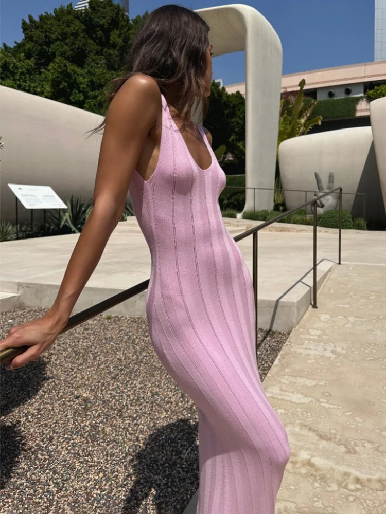 Trendix Knit Backless Dress
