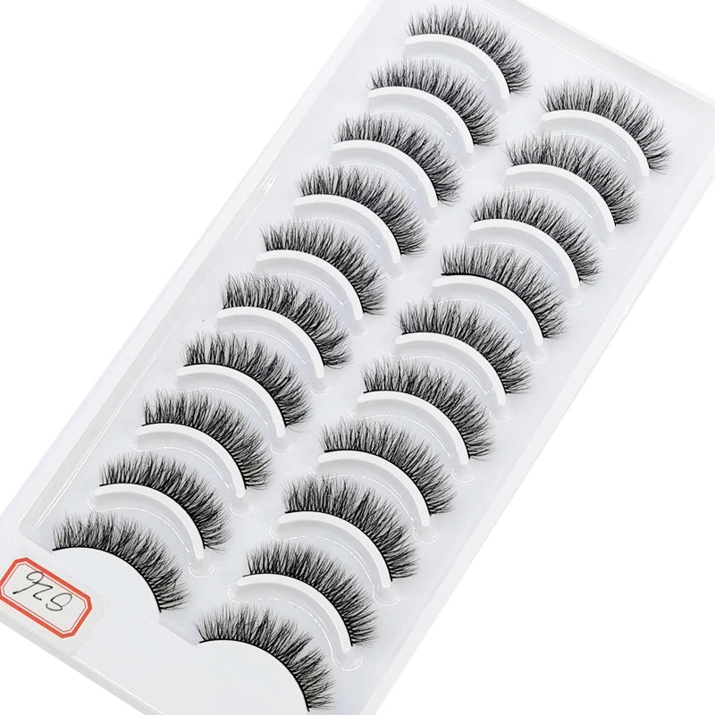 41 Styles 10 pairs natural long 3D mink false eyelashes