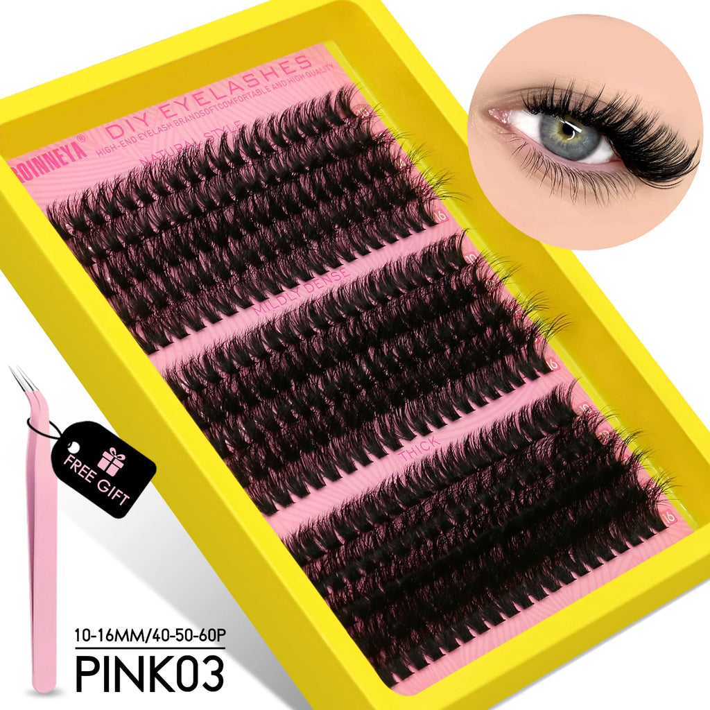 GROINNEYA Cluster Lashes Kit