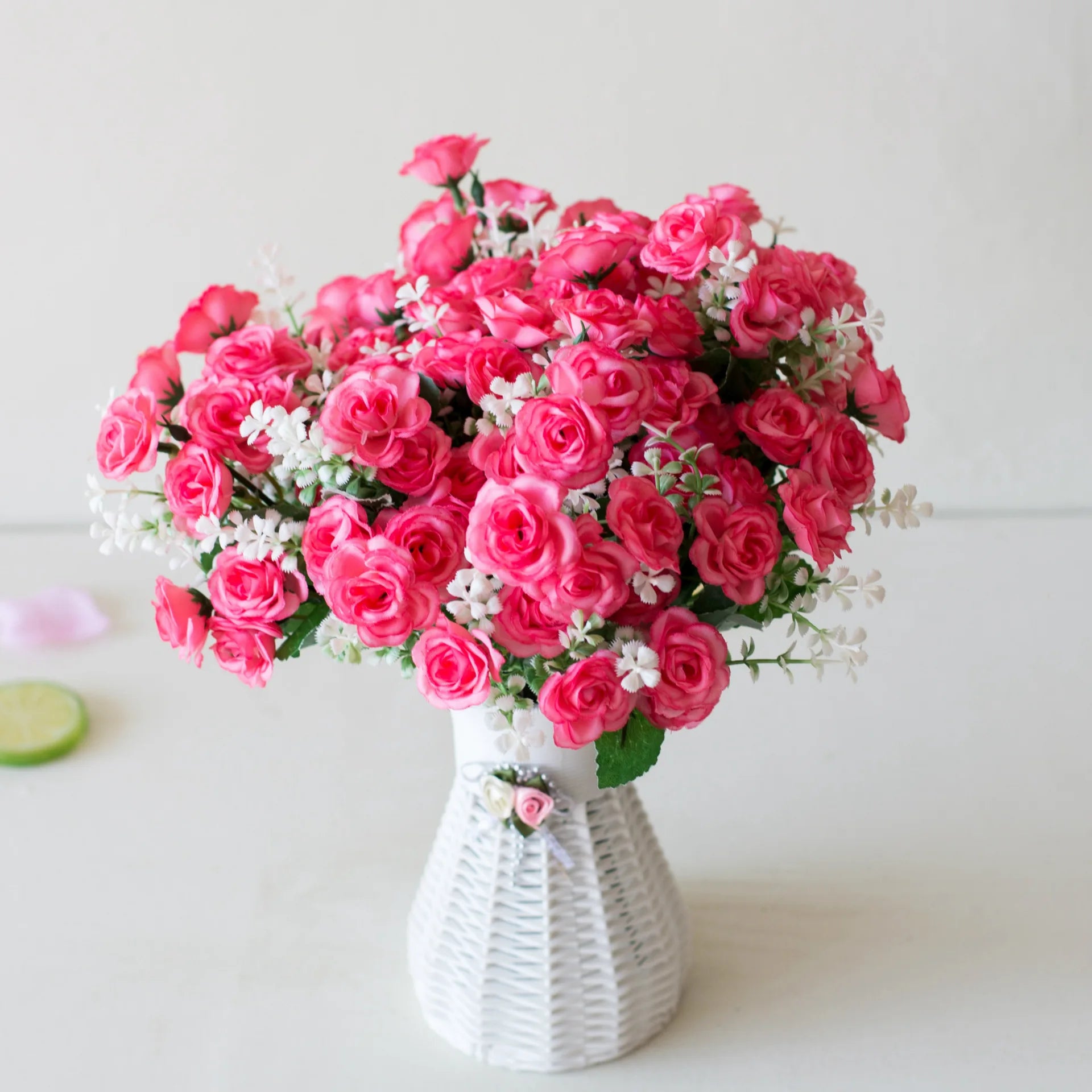 Artificial Mini Rose Bouquet for Home, Office & Wedding Decor