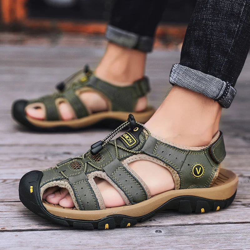 Men Sandals Leather