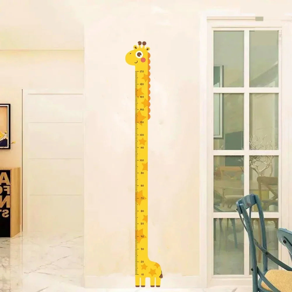 Whimsical Animal Growth Chart Wall Decals