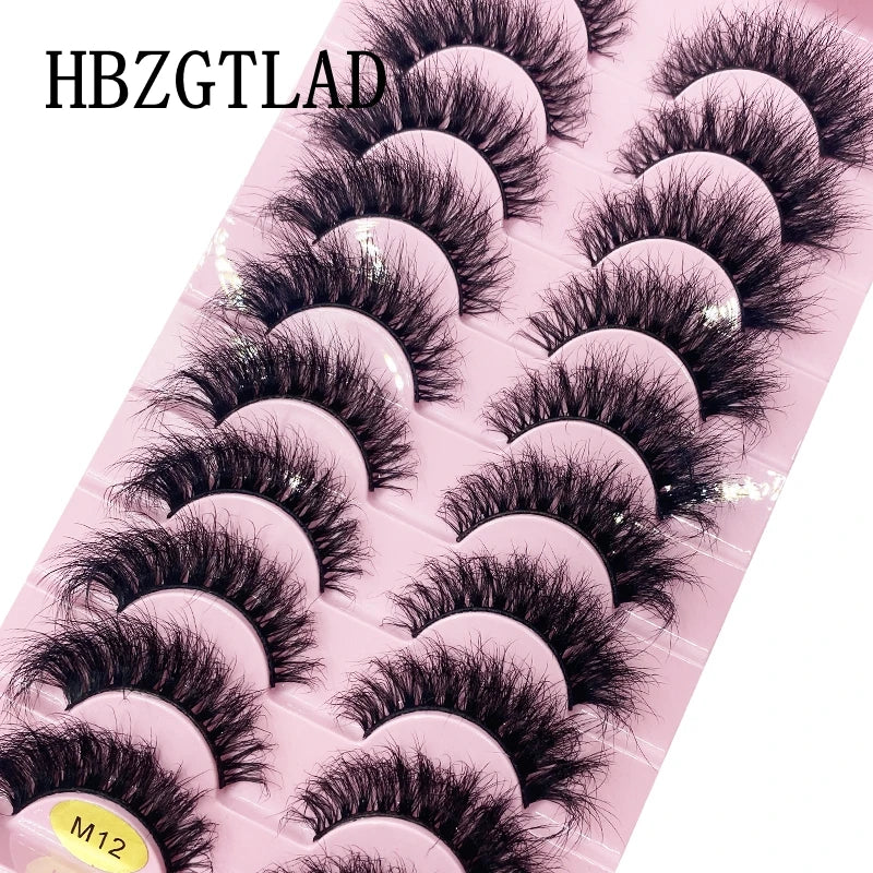 41 Styles 10 pairs natural long 3D mink false eyelashes