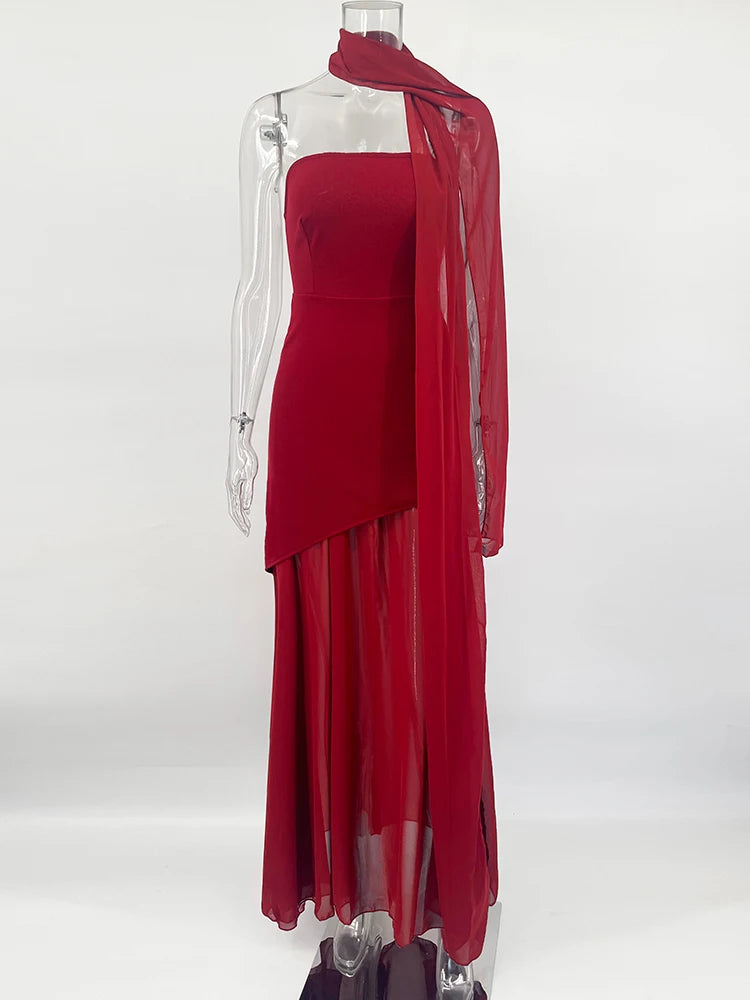 TARUXY Fashion Strapless Dress