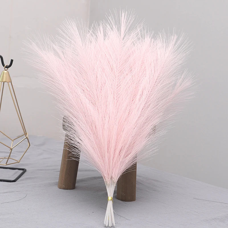 Tenvity  Pampas Grass Artificial Flowers Bouquet For Home Wedding