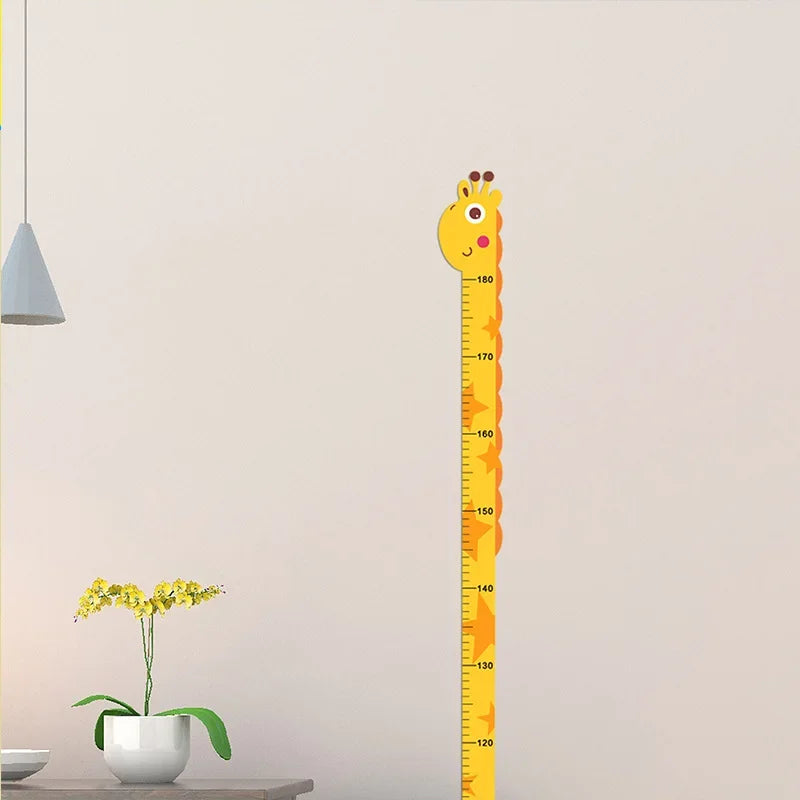 Whimsical Animal Growth Chart Wall Decals