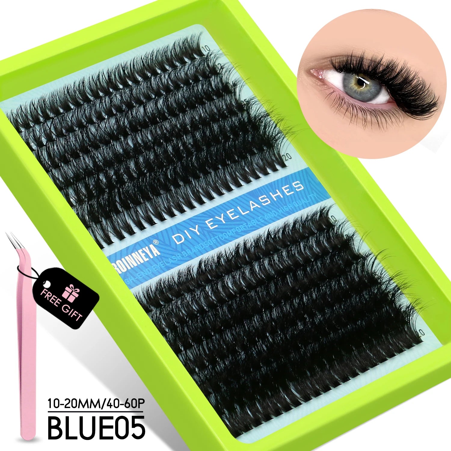 GROINNEYA Cluster Lashes Kit