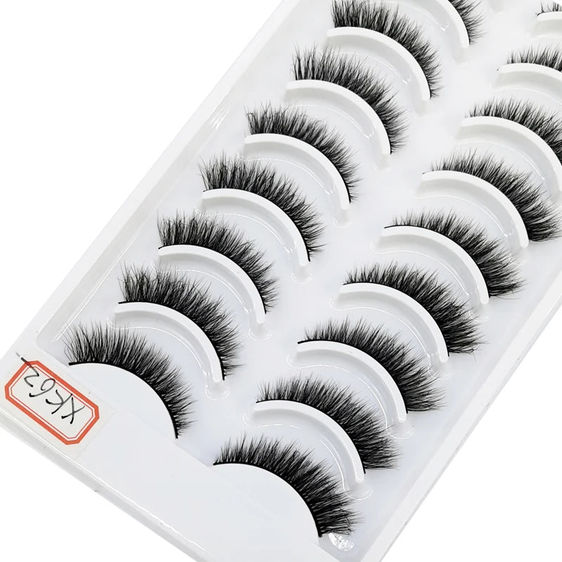 41 Styles 10 pairs natural long 3D mink false eyelashes