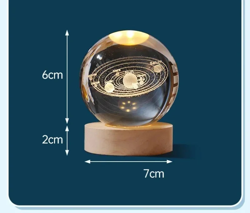Aesthetic Moon Crystal Sphere