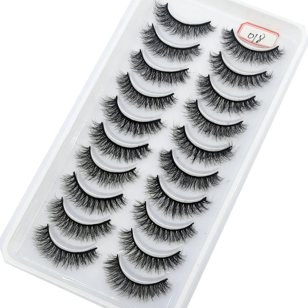 41 Styles 10 pairs natural long 3D mink false eyelashes