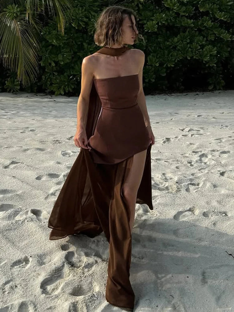 TARUXY Fashion Strapless Dress