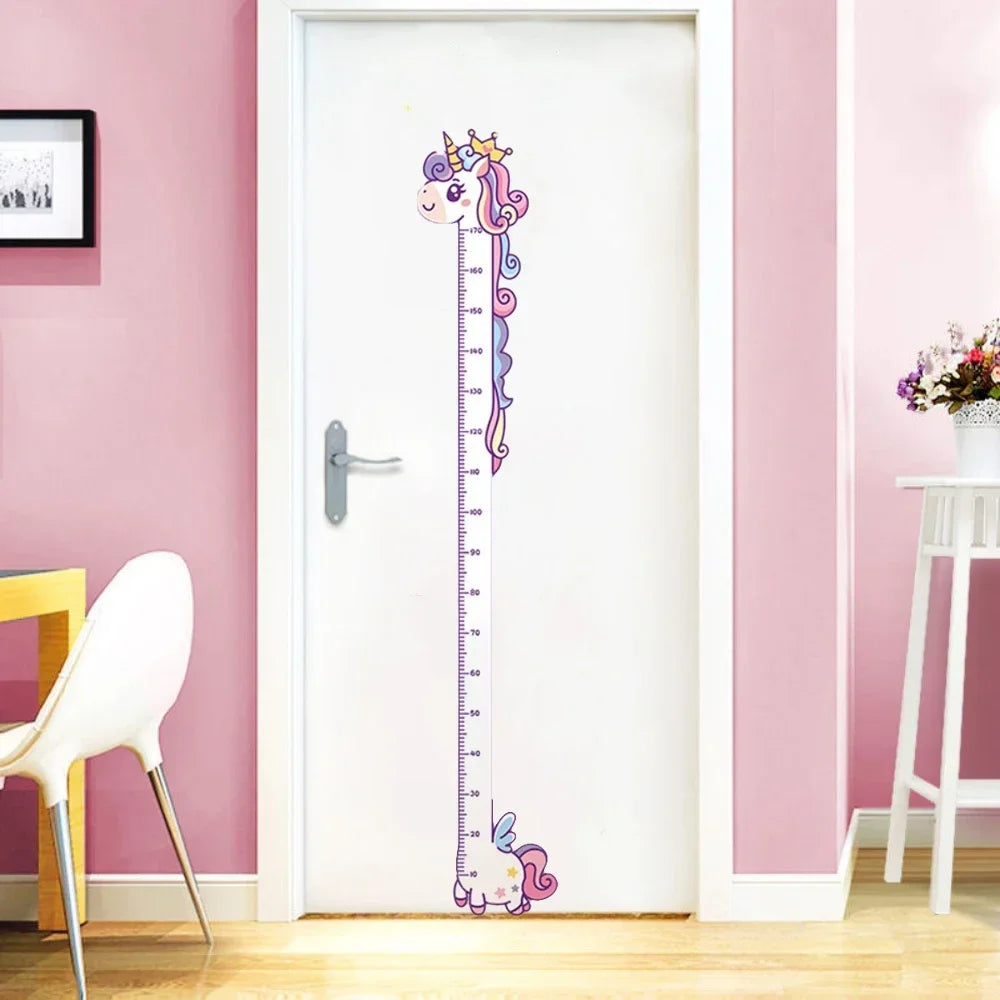 Whimsical Animal Growth Chart Wall Decals