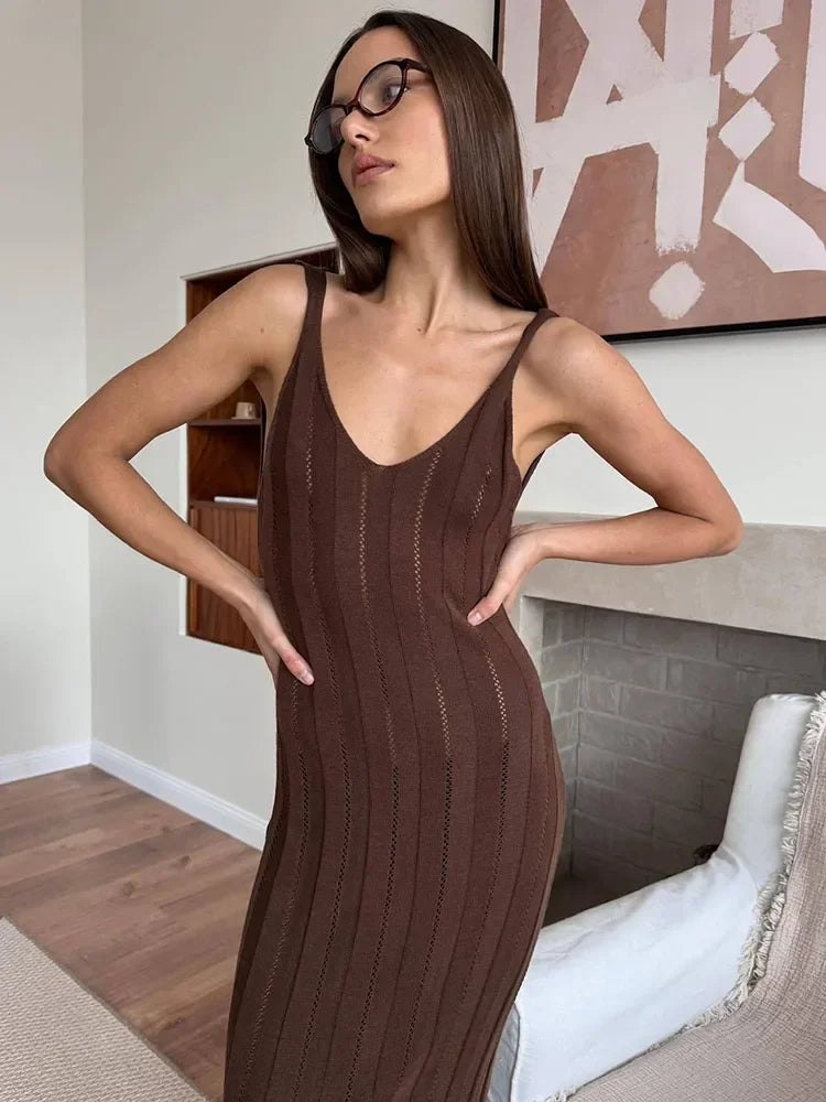 Trendix Knit Backless Dress