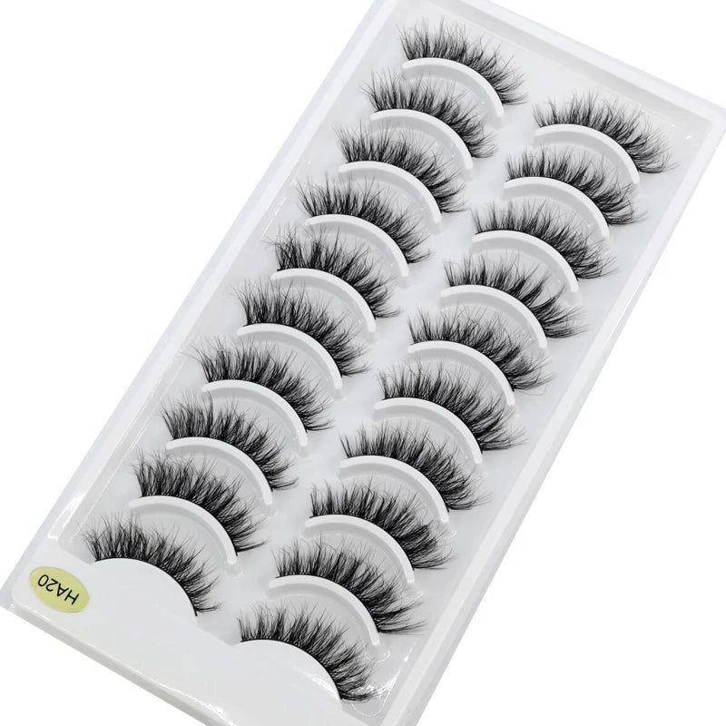 41 Styles 10 pairs natural long 3D mink false eyelashes