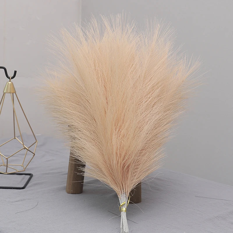 Tenvity  Pampas Grass Artificial Flowers Bouquet For Home Wedding