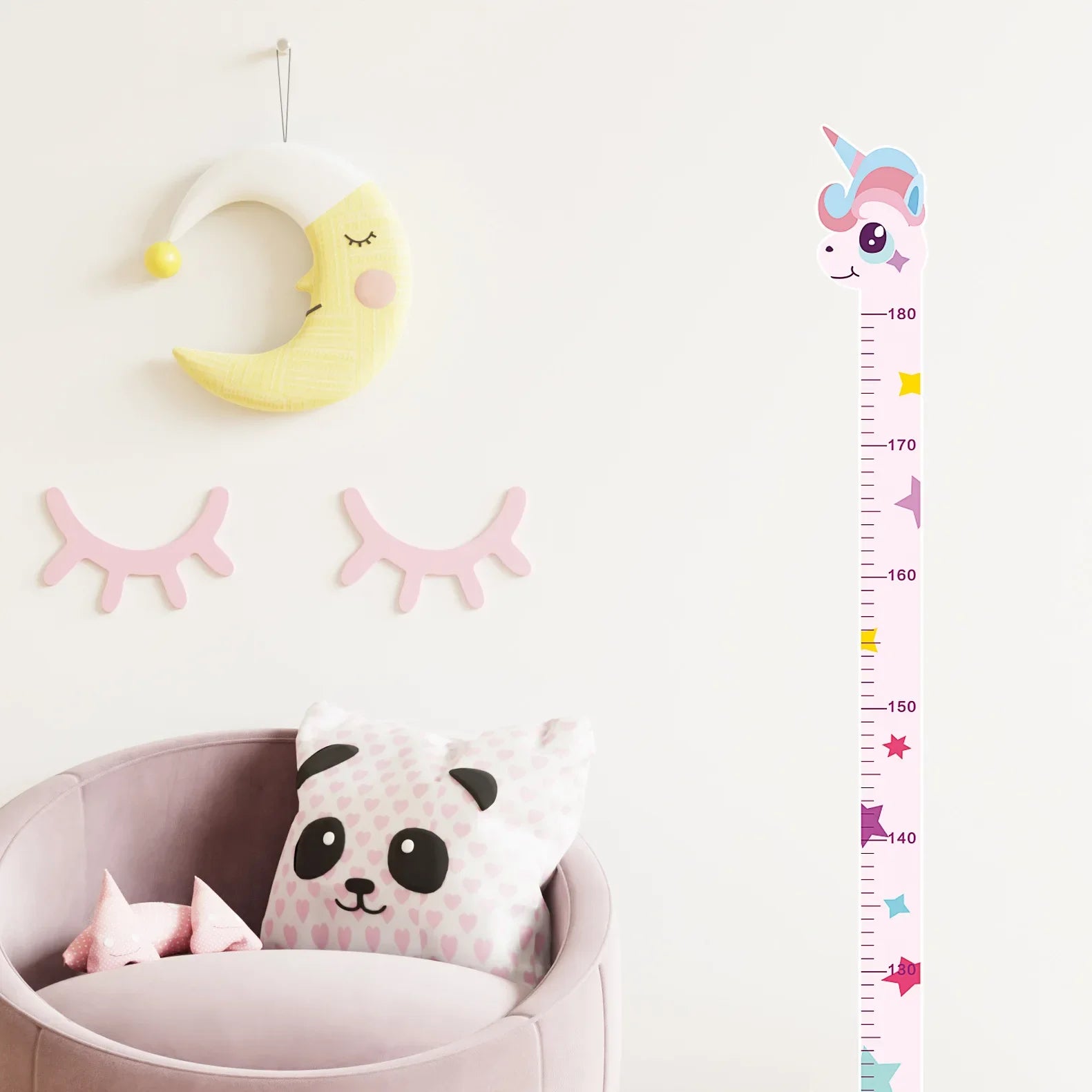 Whimsical Animal Growth Chart Wall Decals