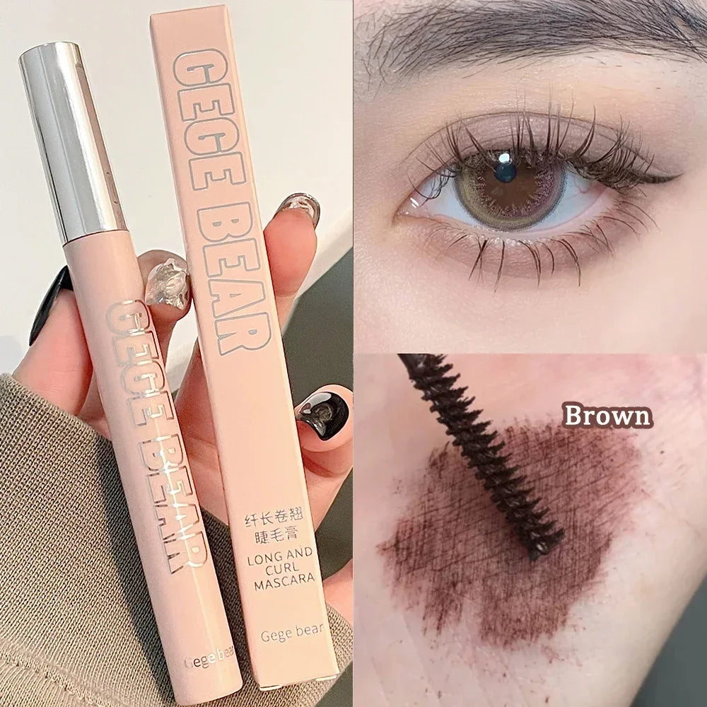 Silk Fiber Matte Mascara Makeup Ultra-Fine Brush