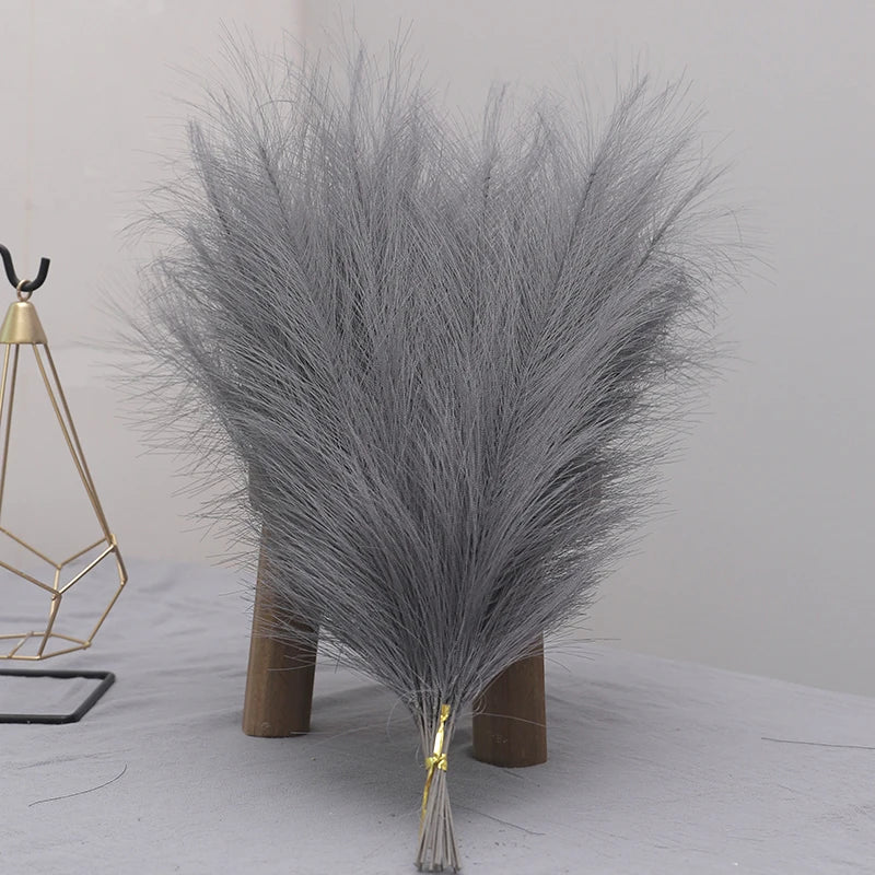 Tenvity  Pampas Grass Artificial Flowers Bouquet For Home Wedding
